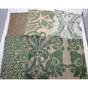 Vtg Six FORTUNY Sample Pieces - Stunning patterns Rare Colors HTF